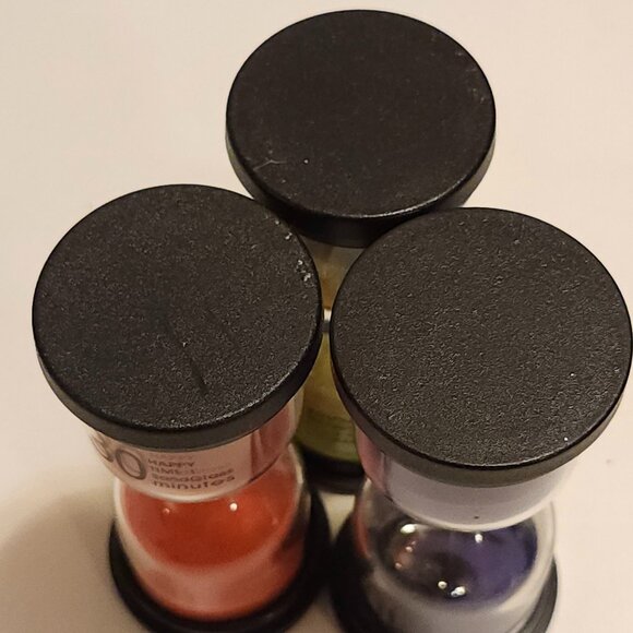 Sand Timer 6 Colors Hourglass 5/10/30 Minutes Sandglass Timer Sand Clock 3 Pack - Picture 6 of 6